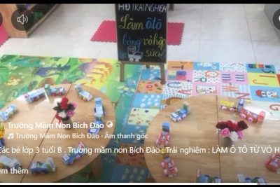 THÍ NGHIỆM NÚI LỬA PHUN TRÀO – KHÁM PHÁ KHOA HỌC THÚ VỊ CỦA CÁC BÉ LỚP 3 TUỔI B